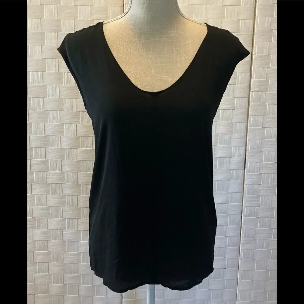 J Crew Black blouse XS